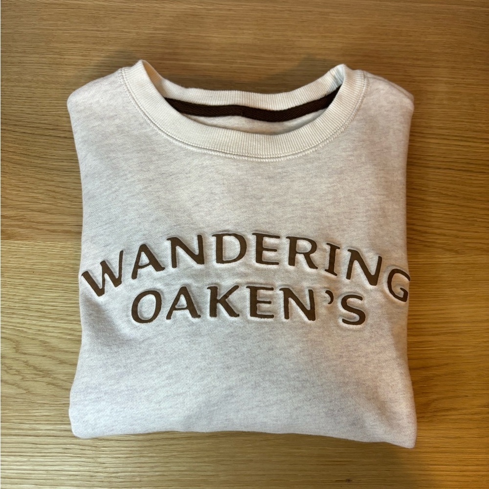 Disney Frozen Broadway Wandering Oaken’s Hygge Pullover Sweatshirt Small - Picture 1 of 5